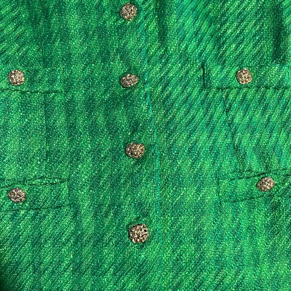 Pomander Place Green Tweed Dress - Picture 6 of 6
